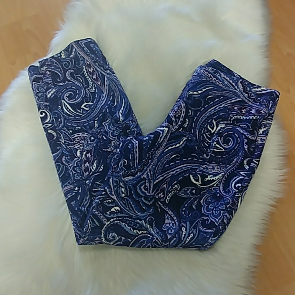 Chico's Paisley Print Knit Pant